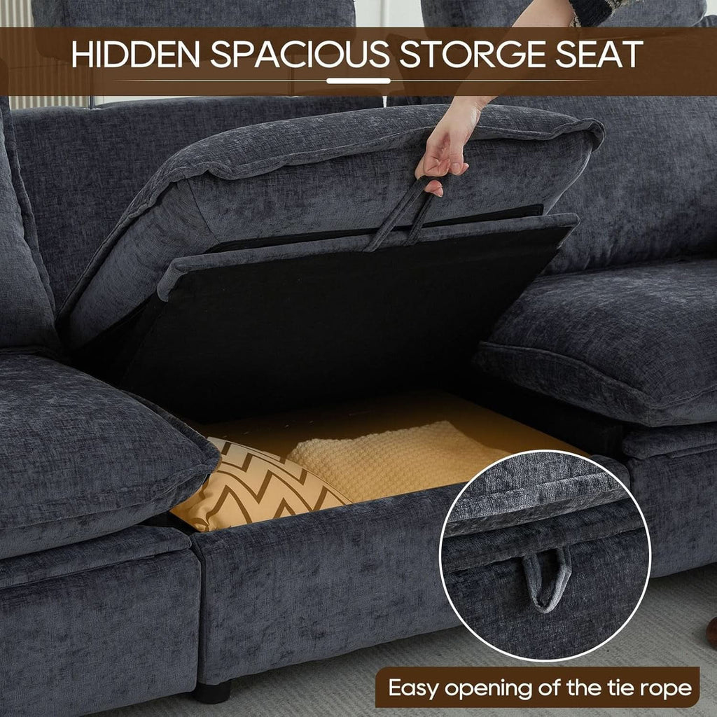 Grey Power Reclining Sofa With Ultraadjustable Headrest ShipItFurniture