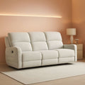 Manual Reclining Three Seat Upholstered Fabric Sofa ShipItFurniture