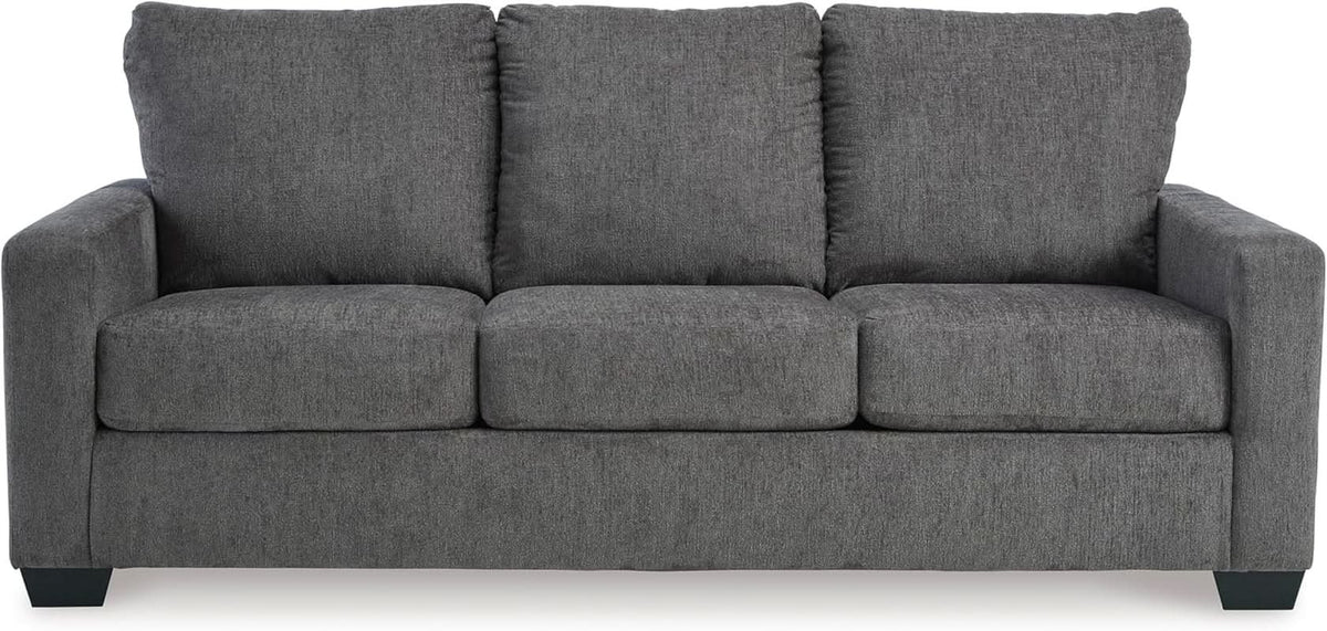Queen Memory Foam Convertible Sofa Sleeper Charcoal ShipItFurniture