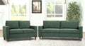 Green Mid Century Modern Couch and Loveseat Set for Small Spaces ShipItFurniture