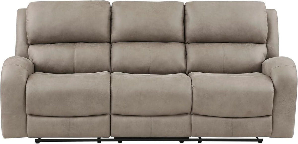 84.5 Inch Brown Recliner Couch Living Sofa Home Theater ShipItFurniture