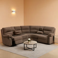 Comfortable Recliner Sectional Sofa Peanut Cup Holders ShipItFurniture
