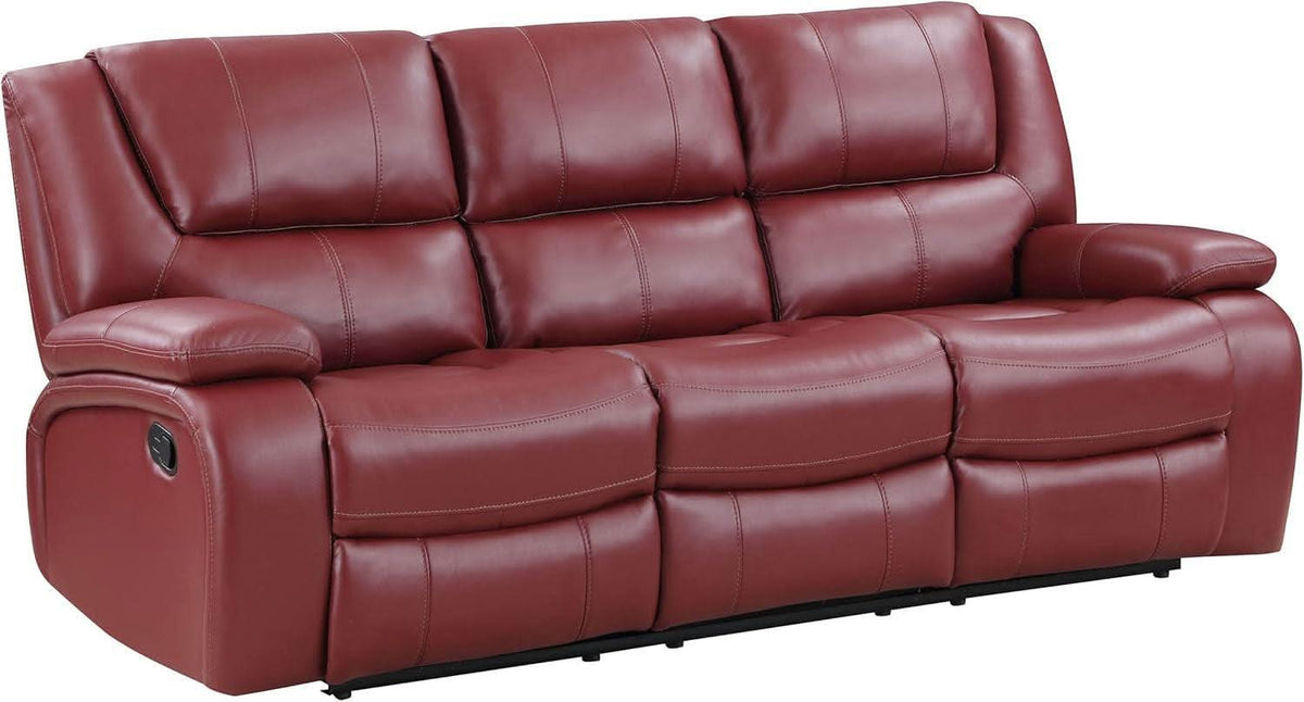 Reclining Sofa Red Thirty Inch Wallhugger Upholstered ShipItFurniture