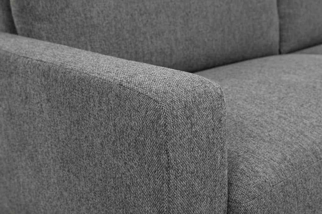 Miles 2 Piece Couch And Loveseat Set With Reversible Pillows Grey ShipItFurniture
