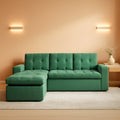 Emerald Green Modularized Sectional Sofa With Ottoman ShipItFurniture