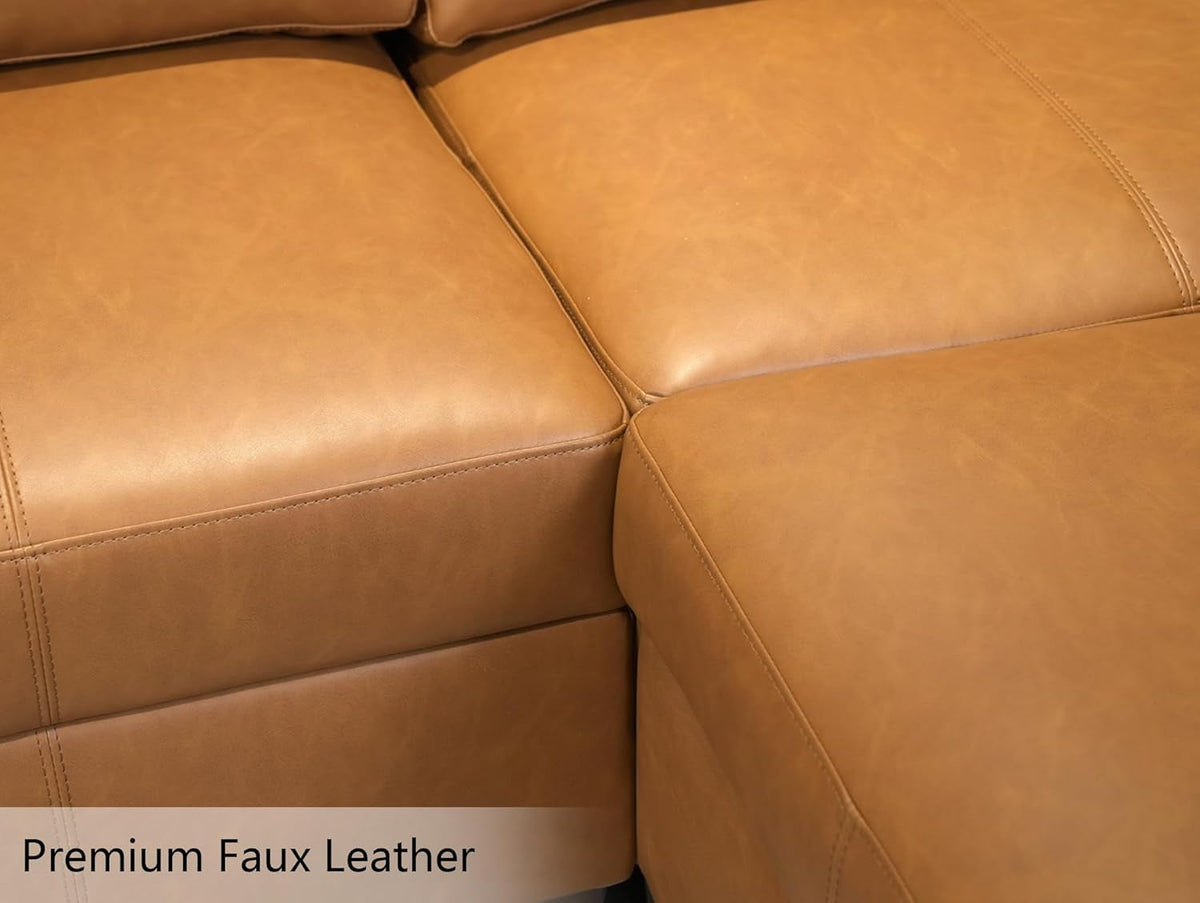 Brown Durable Modular Sectional Sofa With Hidden Storage ShipItFurniture