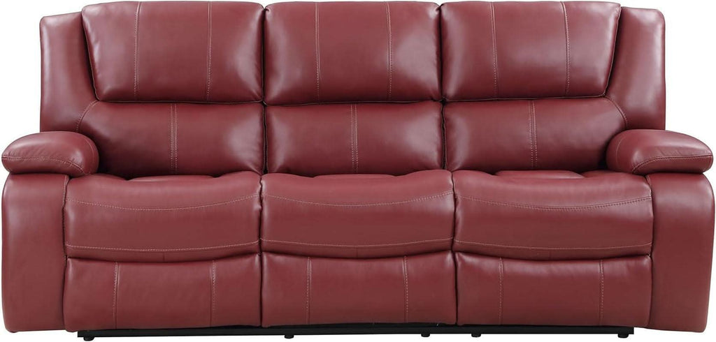 Reclining Sofa Red Thirty Inch Wallhugger Upholstered ShipItFurniture