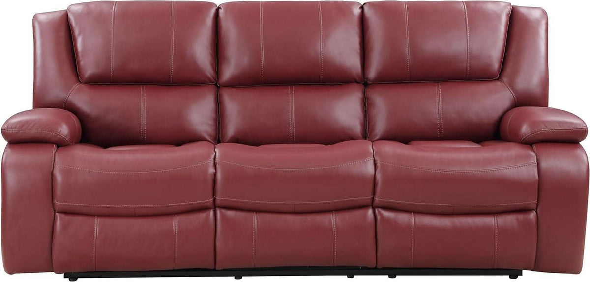 Reclining Sofa Red Thirty Inch Wallhugger Upholstered ShipItFurniture