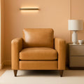 Brown Oversized Reading Armchair With Hidden Storage ShipItFurniture