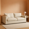 Khaki 68Inch Deep Overstuffed Modular Sectional Sofa ShipItFurniture
