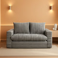 Dark Grey Interconvertible Sleeper Sofa Bed Cushions ShipItFurniture