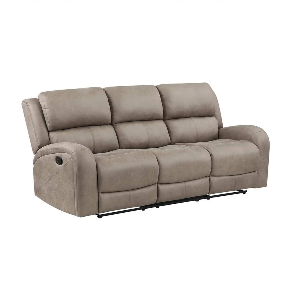 84.5 Inch Brown Recliner Couch Living Sofa Home Theater ShipItFurniture