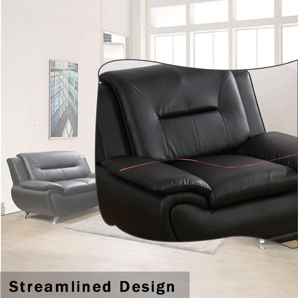 Leather Couches For Living Room Black Sofa And Loveseat Set ShipItFurniture