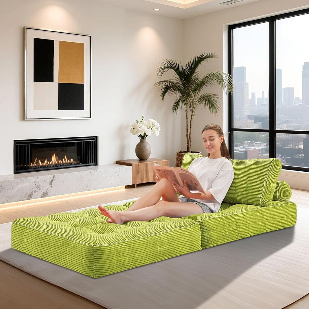 Emerald Convertible Sleeper Sofa Bed With Backrest ShipItFurniture