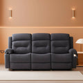 Grey Recliner Sofa With Therapeutic Massage Experience ShipItFurniture