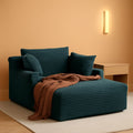 Sumptuously Oversized Dark Grey Chaise Lounge Chair ShipItFurniture