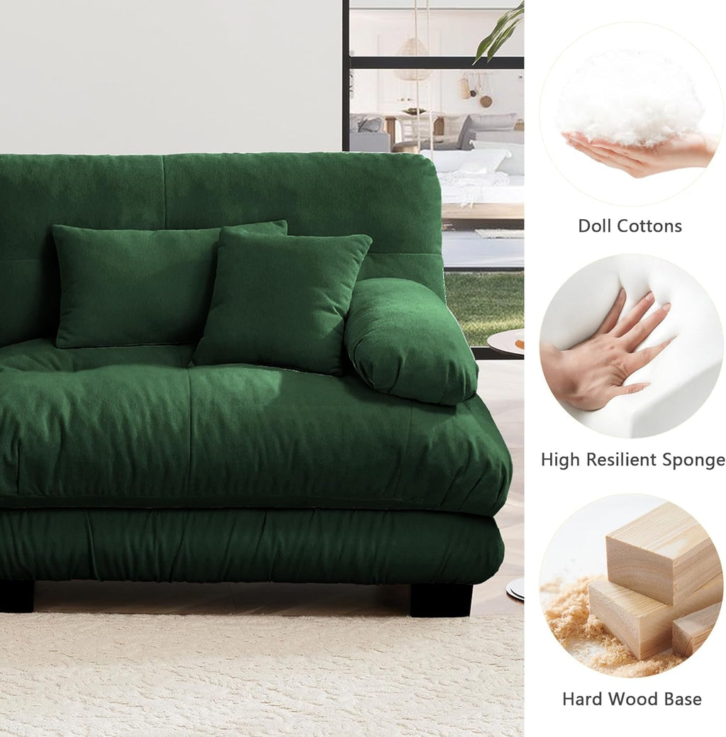 Green Chenille Modular Sectional Sofa Ultra Comfort ShipItFurniture