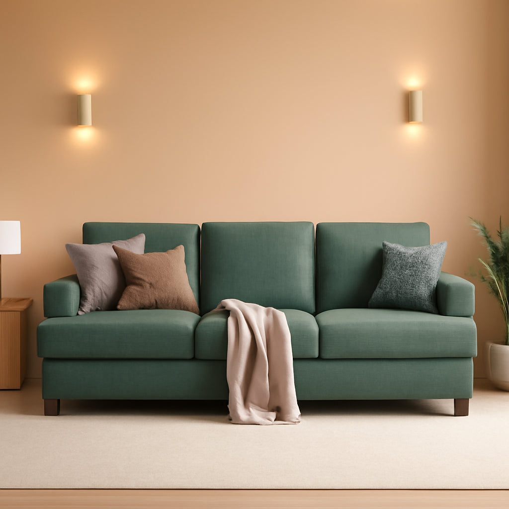 Oversized 89 Inch Sofa With Deep Cushions And Backrests ShipItFurniture
