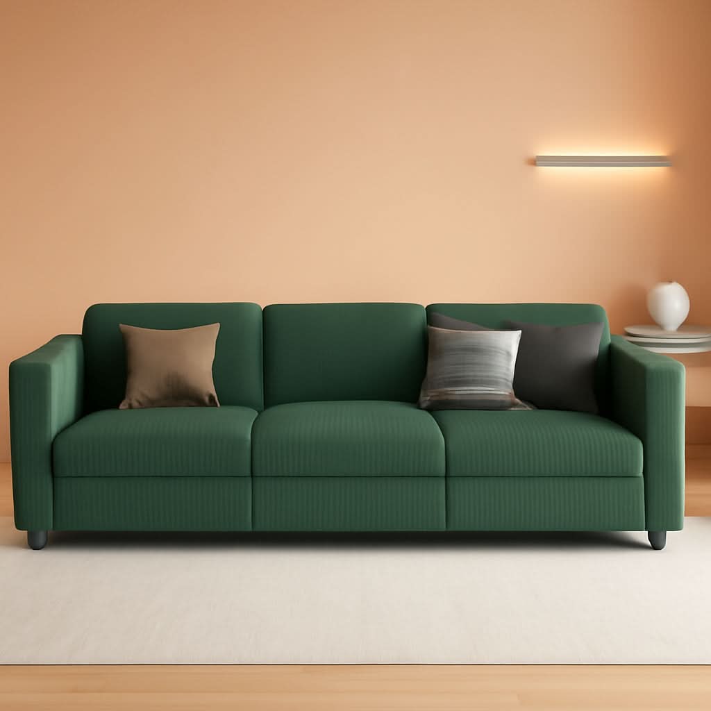 Green Modular Sectional Sofa Featuring Deep Storage ShipItFurniture