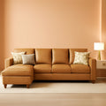 Brown Durable Modular Sectional Sofa With Hidden Storage ShipItFurniture