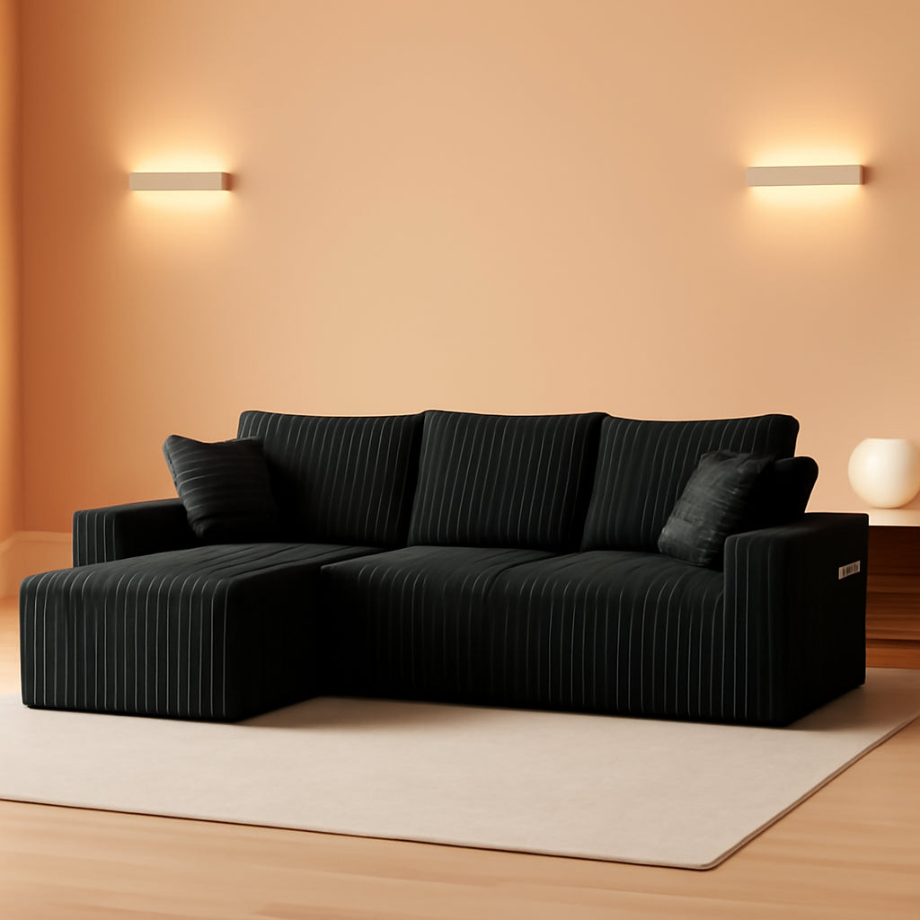 108-Inch Modular Sectional Couch With Oversized Chaise ShipItFurniture