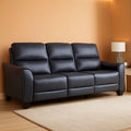 Cerulean Leather Wall Hugger Power Reclining Sofa ShipItFurniture