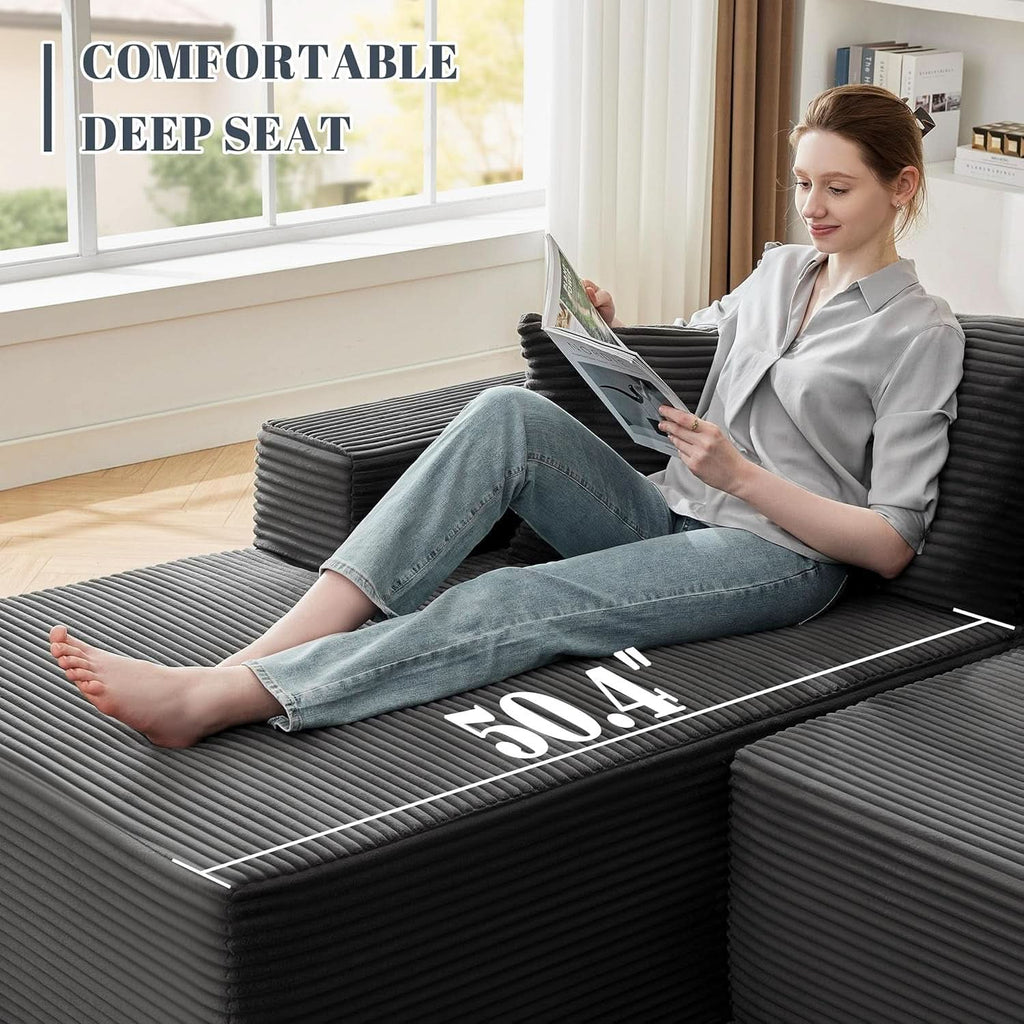 Cloud Sectional Couch Modular Sofa with Deep Seat ShipItFurniture