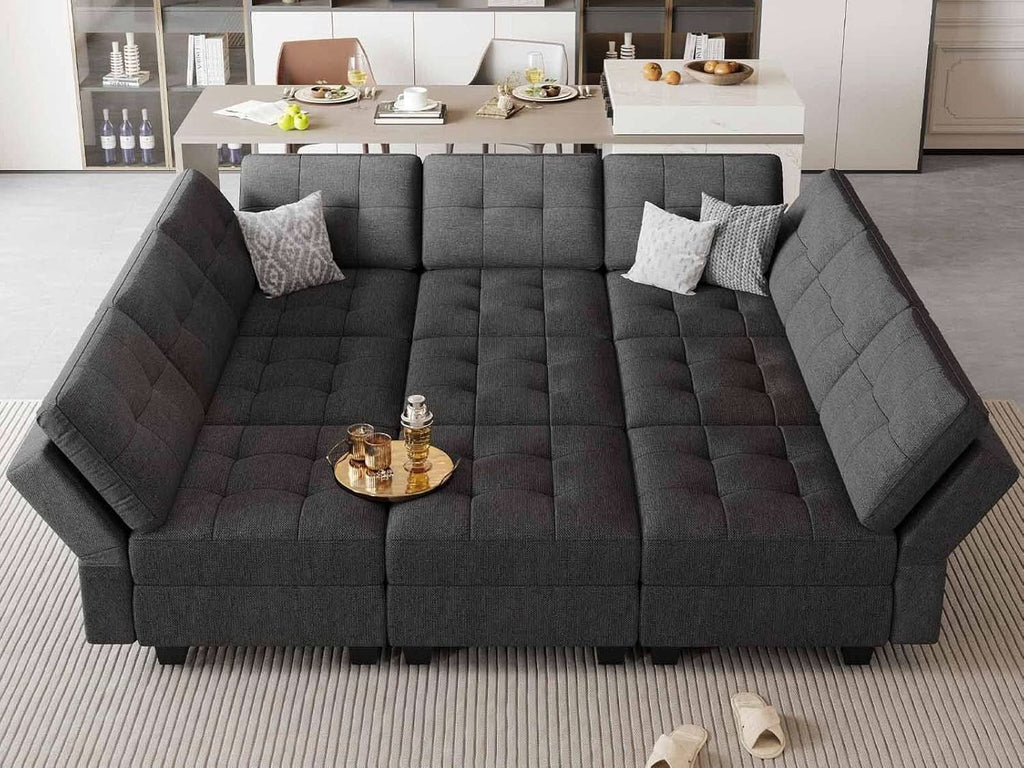 Comfortable Modular Sleeper Sofa Couch with Storage Solution ShipItFurniture