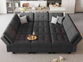 Comfortable Modular Sleeper Sofa Couch with Storage Solution ShipItFurniture