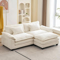 Comfy Cloud Couch Modular Sofa with Ottoman and Pillows ShipItFurniture