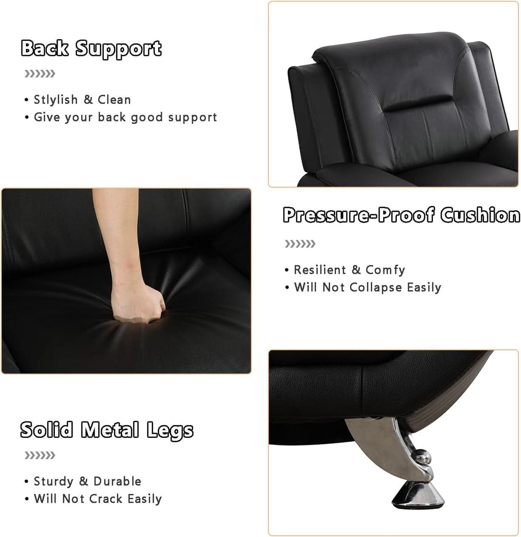 Leather Couches For Living Room Black Sofa And Loveseat Set ShipItFurniture