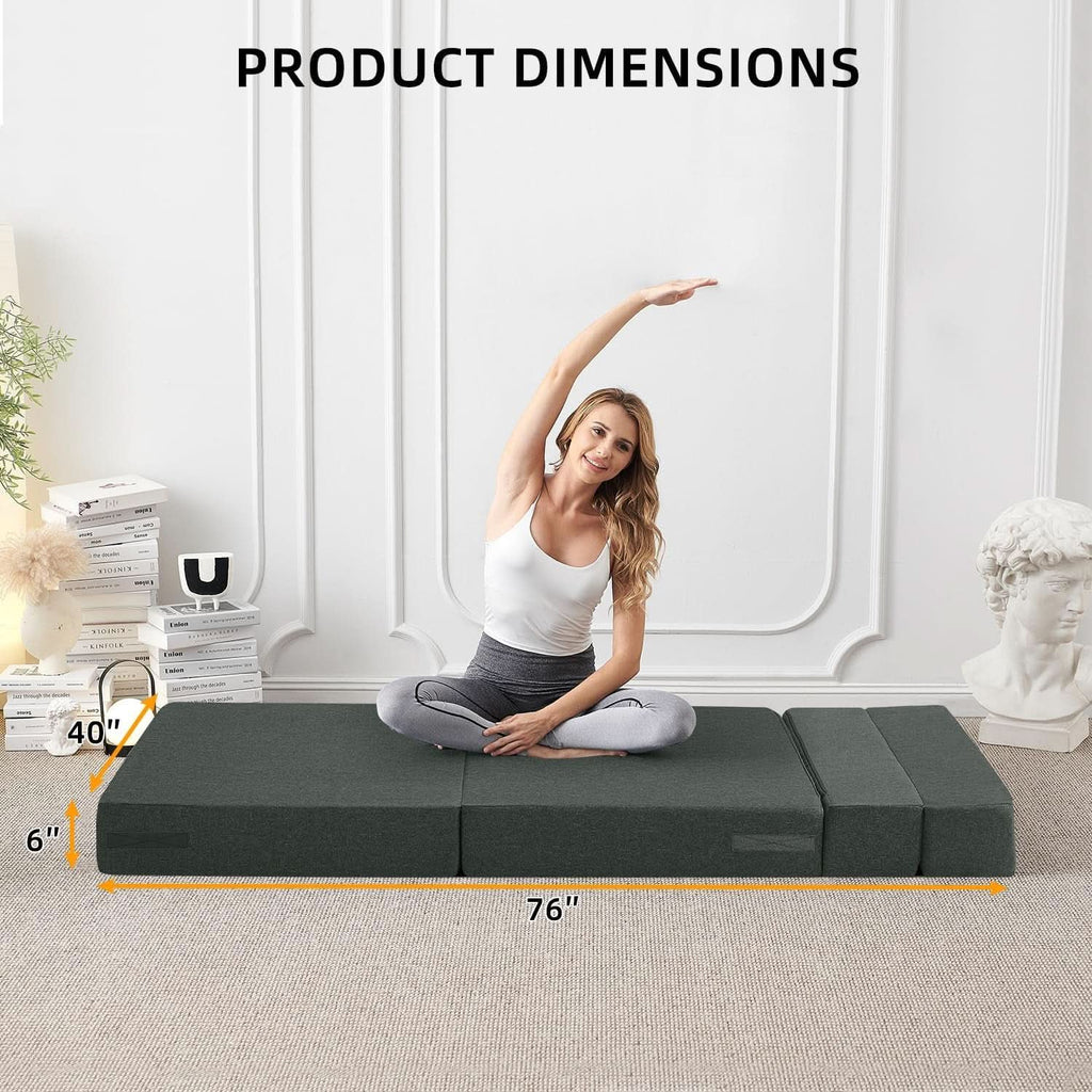 Dark Gray Standard Size Multifunctional Convertible Sofa ShipItFurniture