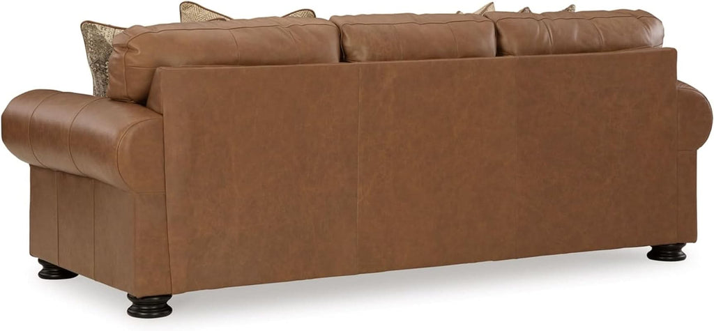 Exquisite Leather Sleeper Sofa Queen Dark Chocolate ShipItFurniture