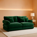 Green Chenille Modular Sectional Sofa Ultra Comfort ShipItFurniture