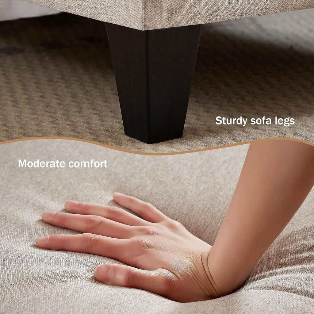Modern U Shaped Sectional Couch With Double Chaise ShipItFurniture