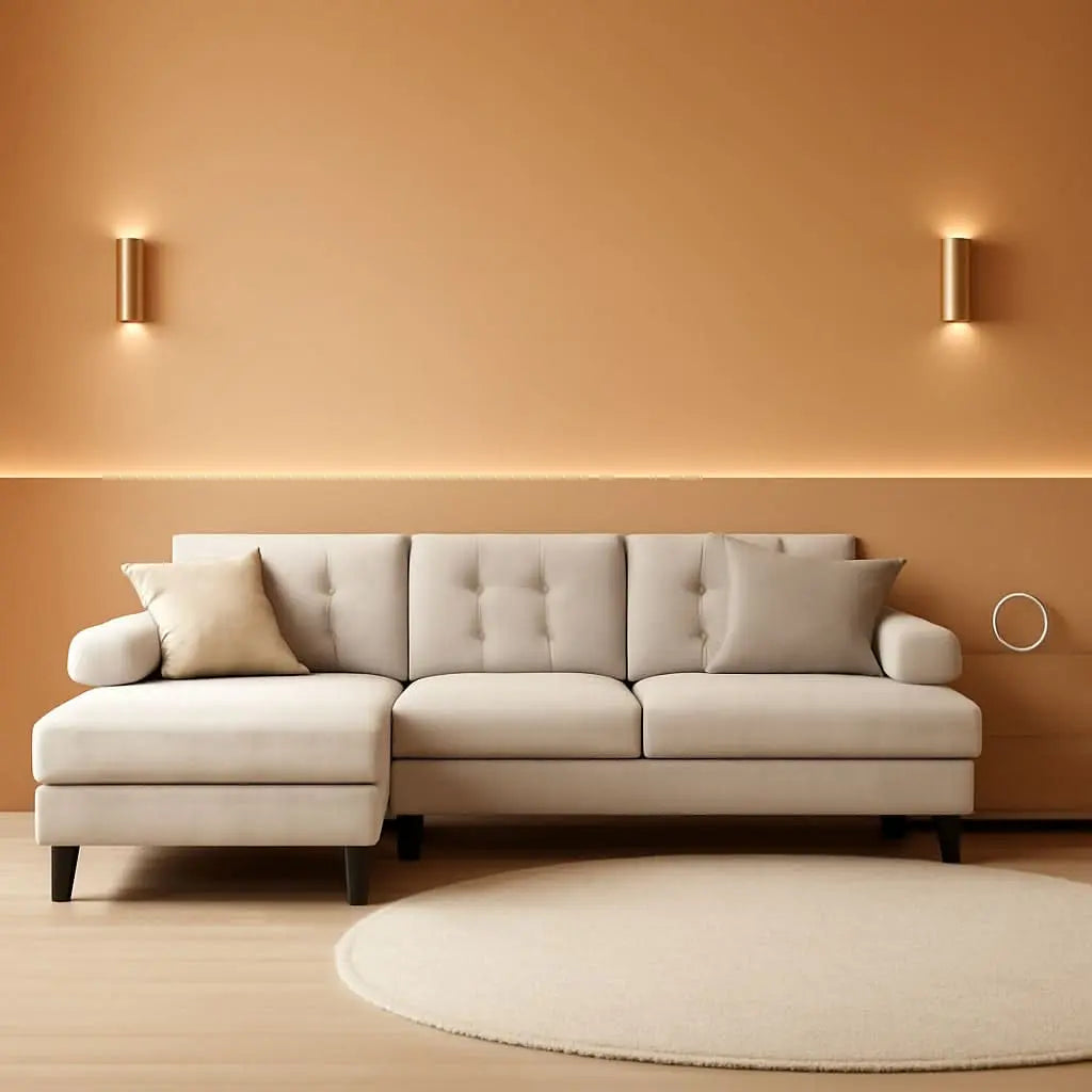 Modern U Shaped Sectional Couch With Double Chaise ShipItFurniture