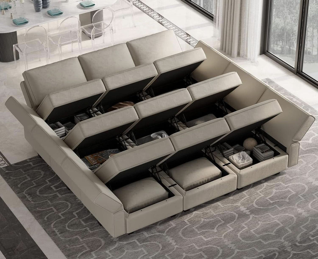 Stylish Modular Sectional Sofa with Reversible Chaise ShipItFurniture